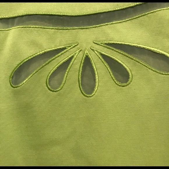 Etcetera Lime Green Shift Dress - Picture 3 of 6